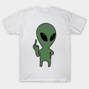 Fuck off Alien - We come in peace T-Shirt